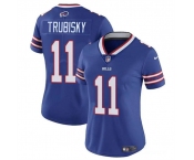 Women's Buffalo Bills #11 Mitch Trubisky Blue Vapor Stitched Football Jersey