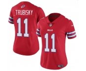 Women's Buffalo Bills #11 Mitch Trubisky Red Vapor Stitched Football Jersey