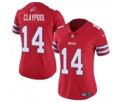 Women's Buffalo Bills #14 Chase Claypool Red Vapor Football Stitched Jersey