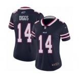 Women's Buffalo Bills #14 Stefon Diggs Navy Blue Inverted Legend Stitched NFL Nike Limited Jersey