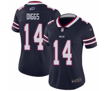 Women's Buffalo Bills #14 Stefon Diggs Navy Blue Inverted Legend Stitched NFL Nike Limited Jersey