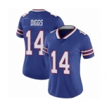 Women's Buffalo Bills #14 Stefon Diggs Royal Blue Vapor Untouchable Stitched NFL Nike Limited Jersey