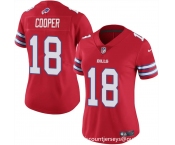 Women's Buffalo Bills #18 Amari Cooper Red Vapor Stitched Football Jersey