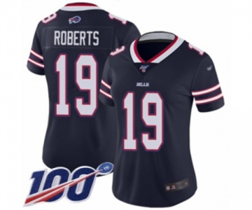 Women's Buffalo Bills #19 Andre Roberts Limited Navy Blue Inverted Legend 100th Season Football Jersey