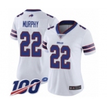 Women's Buffalo Bills #22 Marcus Murphy White Vapor Untouchable Limited Player 100th Season Football Jersey