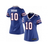 Women's Nike Buffalo Bills #10 Philly Brown Limited Royal Blue Team Color NFL Jersey