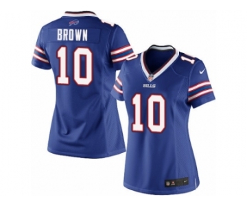 Women's Nike Buffalo Bills #10 Philly Brown Limited Royal Blue Team Color NFL Jersey