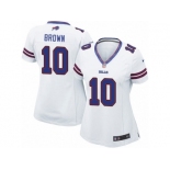 Women's Nike Buffalo Bills #10 Philly Brown Limited White NFL Jersey