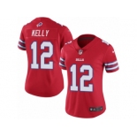 Women's Nike Buffalo Bills #12 Jim Kelly Limited Red Rush NFL Jersey