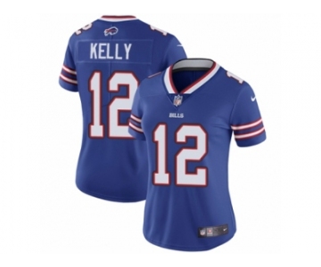 Women's Nike Buffalo Bills #12 Jim Kelly Vapor Untouchable Limited Royal Blue Team Color NFL Jersey