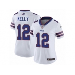 Women's Nike Buffalo Bills #12 Jim Kelly Vapor Untouchable Limited White NFL Jersey