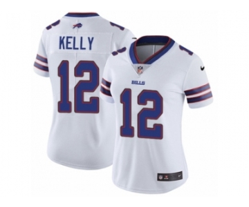 Women's Nike Buffalo Bills #12 Jim Kelly Vapor Untouchable Limited White NFL Jersey