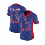 Women's Nike Buffalo Bills #13 Kelvin Benjamin Limited Royal Blue Rush Drift Fashion NFL Jersey