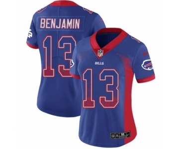 Women's Nike Buffalo Bills #13 Kelvin Benjamin Limited Royal Blue Rush Drift Fashion NFL Jersey