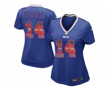 Women's Nike Buffalo Bills #14 Sammy Watkins Limited Royal Blue Strobe NFL Jersey