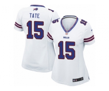 Women's Nike Buffalo Bills #15 Brandon Tate Limited White NFL Jersey