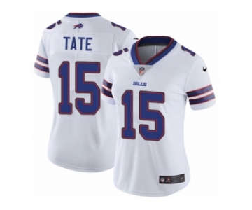 Women's Nike Buffalo Bills #15 Brandon Tate Vapor Untouchable Limited White NFL Jersey