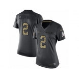 Women's Nike Buffalo Bills #2 Dan Carpenter Limited Black 2016 Salute to Service NFL Jersey