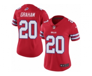 Women's Nike Buffalo Bills #20 Corey Graham Limited Red Rush NFL Jersey