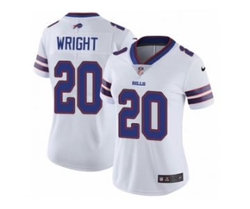 Women's Nike Buffalo Bills #20 Shareece Wright Vapor Untouchable Limited White NFL Jersey