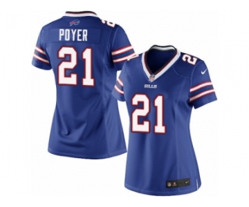 Women's Nike Buffalo Bills #21 Jordan Poyer Limited Royal Blue Team Color NFL Jersey