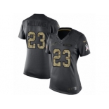 Women's Nike Buffalo Bills #23 Aaron Williams Limited Black 2016 Salute to Service NFL Jersey