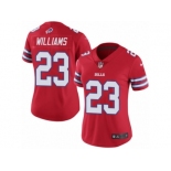 Women's Nike Buffalo Bills #23 Aaron Williams Limited Red Rush NFL Jersey