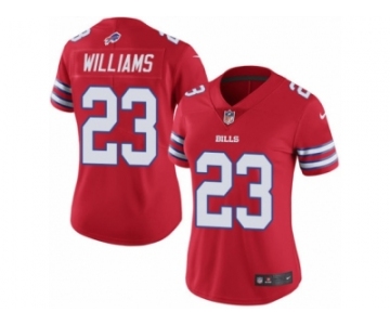 Women's Nike Buffalo Bills #23 Aaron Williams Limited Red Rush NFL Jersey