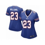 Women's Nike Buffalo Bills #23 Aaron Williams Royal Blue Team Color NFL Jersey