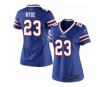 Women's Nike Buffalo Bills #23 Micah Hyde Limited Royal Blue Team Color NFL Jersey