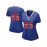 Women's Nike Buffalo Bills #25 LeSean McCoy Limited Royal Blue Strobe NFL Jersey