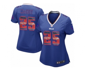 Women's Nike Buffalo Bills #25 LeSean McCoy Limited Royal Blue Strobe NFL Jersey