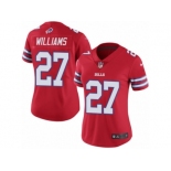 Women's Nike Buffalo Bills #27 Duke Williams Limited Red Rush NFL Jersey