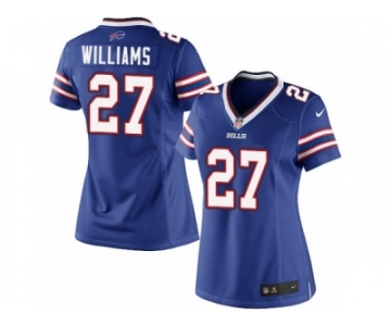 Women's Nike Buffalo Bills #27 Duke Williams Limited Royal Blue Team Color NFL Jersey