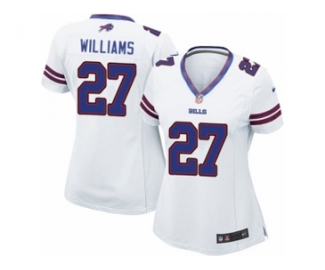 Women's Nike Buffalo Bills #27 Duke Williams Limited White NFL Jersey