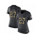 Women's Nike Buffalo Bills #27 Mike Tolbert Limited Black 2016 Salute to Service NFL Jersey