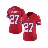 Women's Nike Buffalo Bills #27 Mike Tolbert Limited Red Rush NFL Jersey