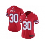 Women's Nike Buffalo Bills #30 Corey White Limited Red Rush NFL Jersey