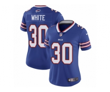 Women's Nike Buffalo Bills #30 Corey White Vapor Untouchable Limited Royal Blue Team Color NFL Jersey