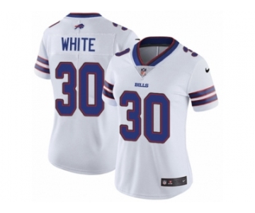 Women's Nike Buffalo Bills #30 Corey White Vapor Untouchable Limited White NFL Jersey