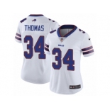 Women's Nike Buffalo Bills #34 Thurman Thomas Vapor Untouchable Limited White NFL Jersey