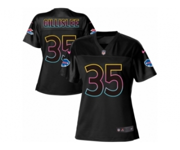 Women's Nike Buffalo Bills #35 Mike Gillislee Game Black Fashion NFL Jersey