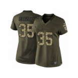 Women's Nike Buffalo Bills #35 Mike Gillislee Limited Green Salute to Service NFL Jersey