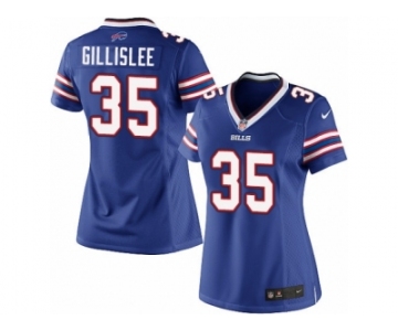 Women's Nike Buffalo Bills #35 Mike Gillislee Limited Royal Blue Team Color NFL Jersey