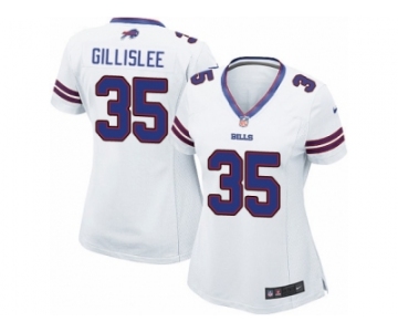 Women's Nike Buffalo Bills #35 Mike Gillislee Limited White NFL Jersey