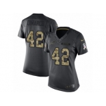 Women's Nike Buffalo Bills #42 Patrick DiMarco Limited Black 2016 Salute to Service NFL Jersey