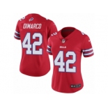 Women's Nike Buffalo Bills #42 Patrick DiMarco Limited Red Rush NFL Jersey