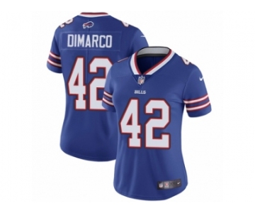 Women's Nike Buffalo Bills #42 Patrick DiMarco Vapor Untouchable Limited Royal Blue Team Color NFL Jersey