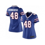 Women's Nike Buffalo Bills #48 Glenn Gronkowski Limited Royal Blue Team Color NFL Jersey