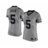 Women's Nike Buffalo Bills #5 Tyrod Taylor Gray Stitched NFL Limited Gridiron Gray Jersey